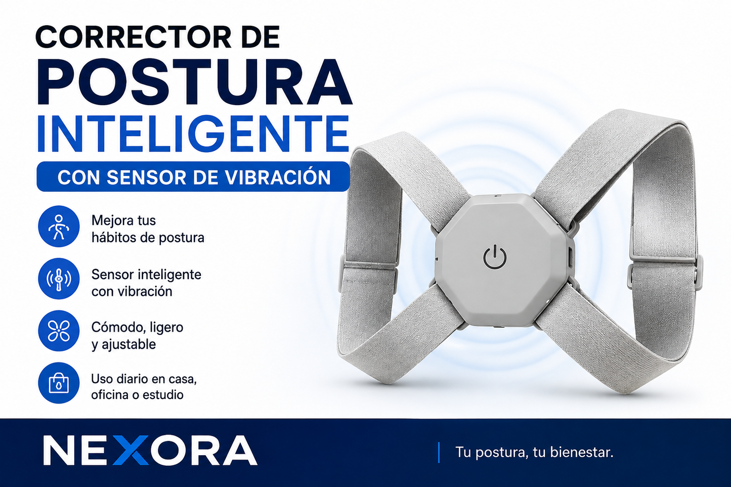 Corrector de Postura Inteligente con Sensor de Vibración